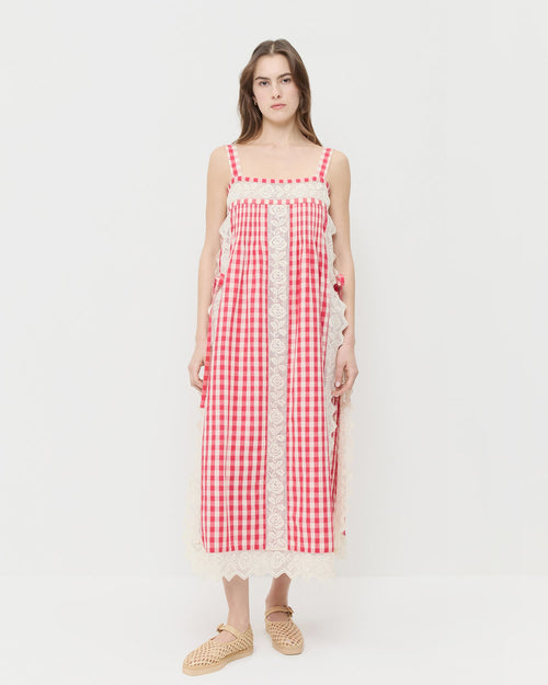 Poppy Lace Trim Dress