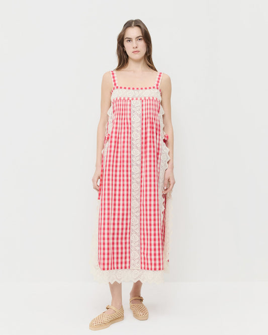 Poppy Lace Trim Dress