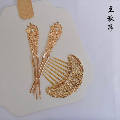 Gong Ting 宫廷 Tang Dynasty Palace Various Hairpins & Combs Set