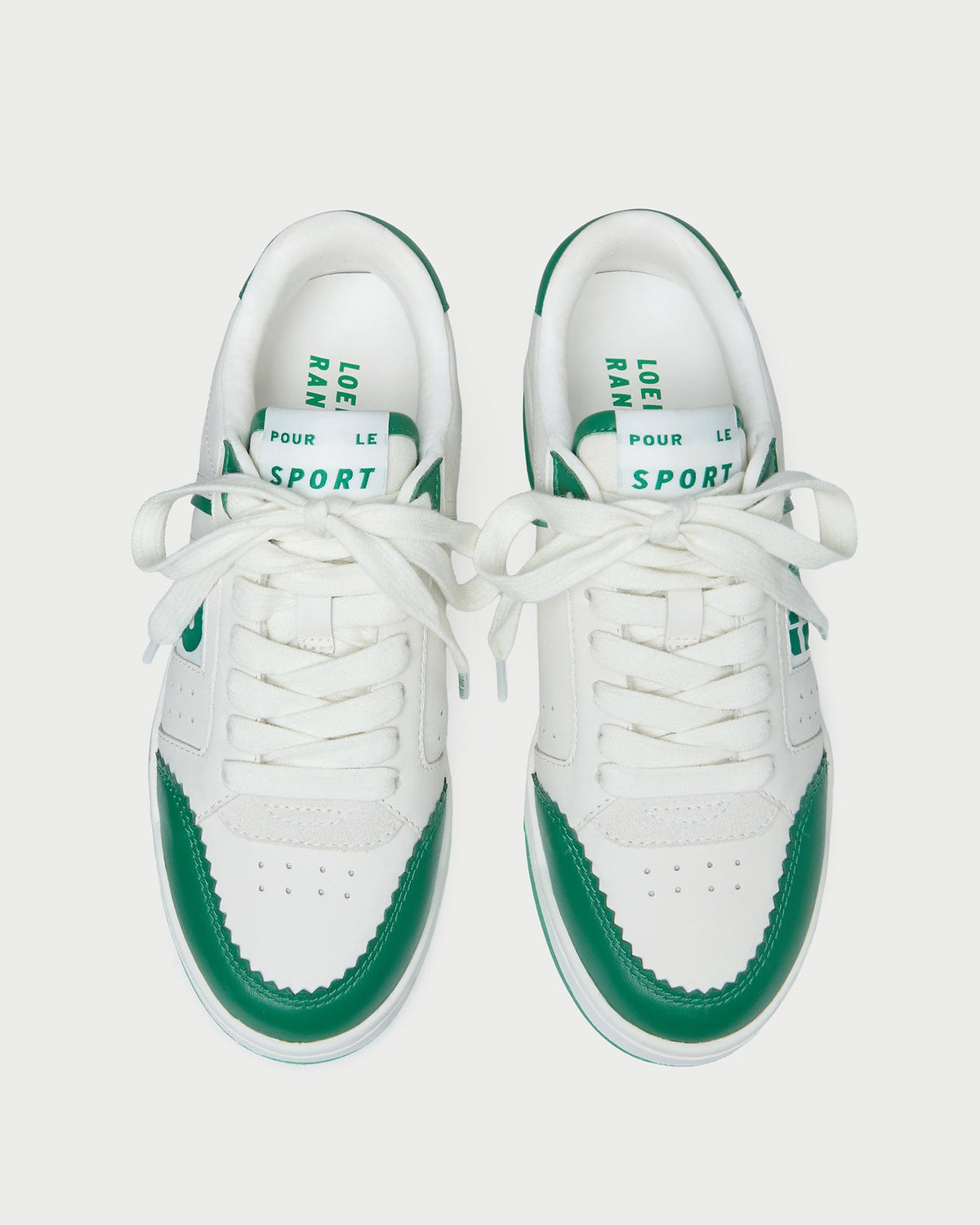 Topspin Cream/Green Court Sneaker