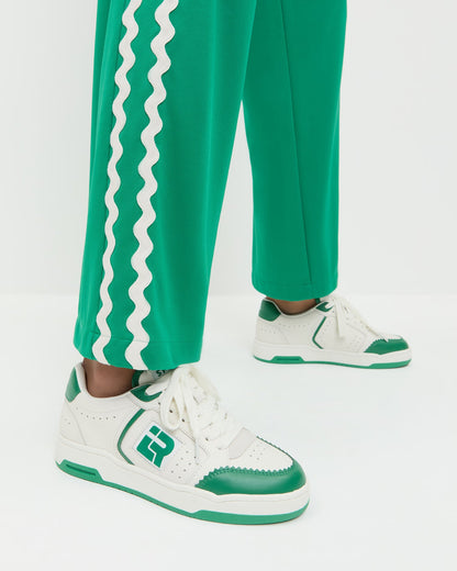Topspin Cream/Green Court Sneaker