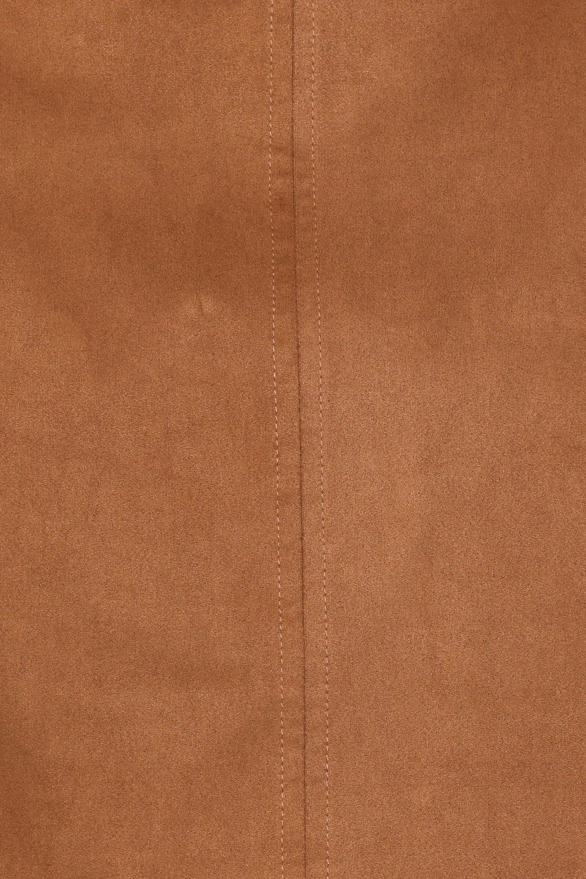 Charles Faux Sueded Top - Camel