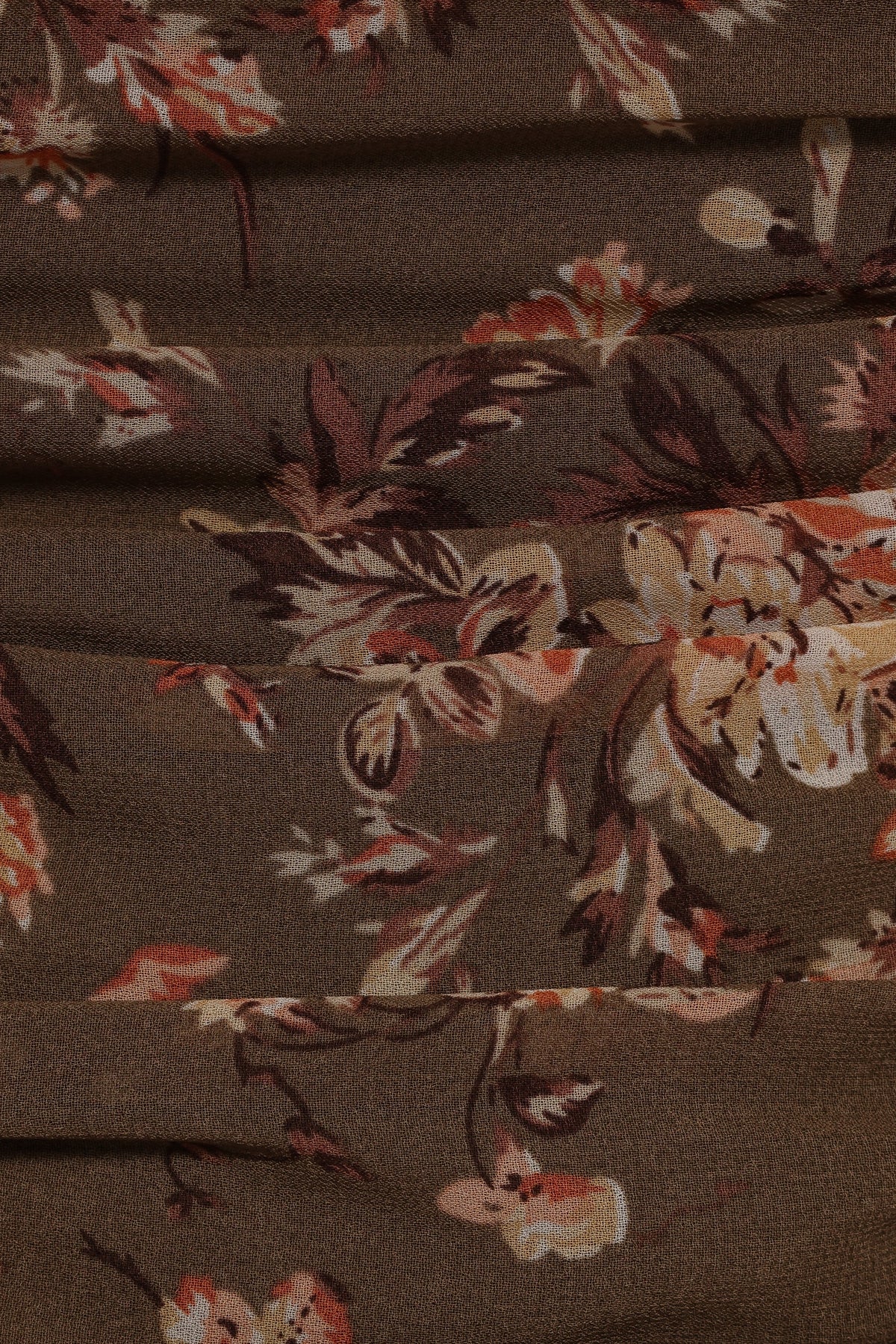 Maia Long Sleeve Top - Olive Floral