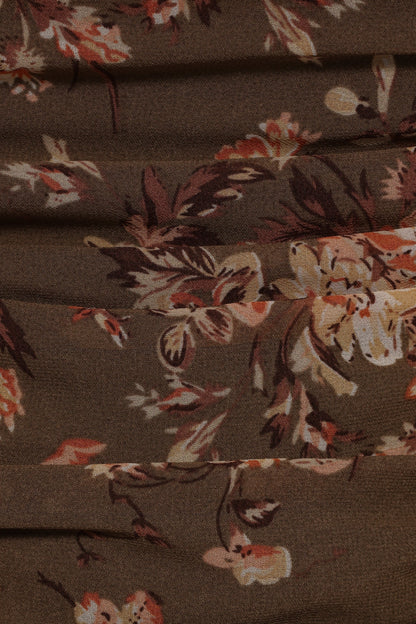 Maia Long Sleeve Top - Olive Floral