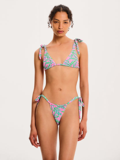 Christina Tiger Print Bikini Top