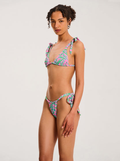 Christina Tiger Print Bikini Top