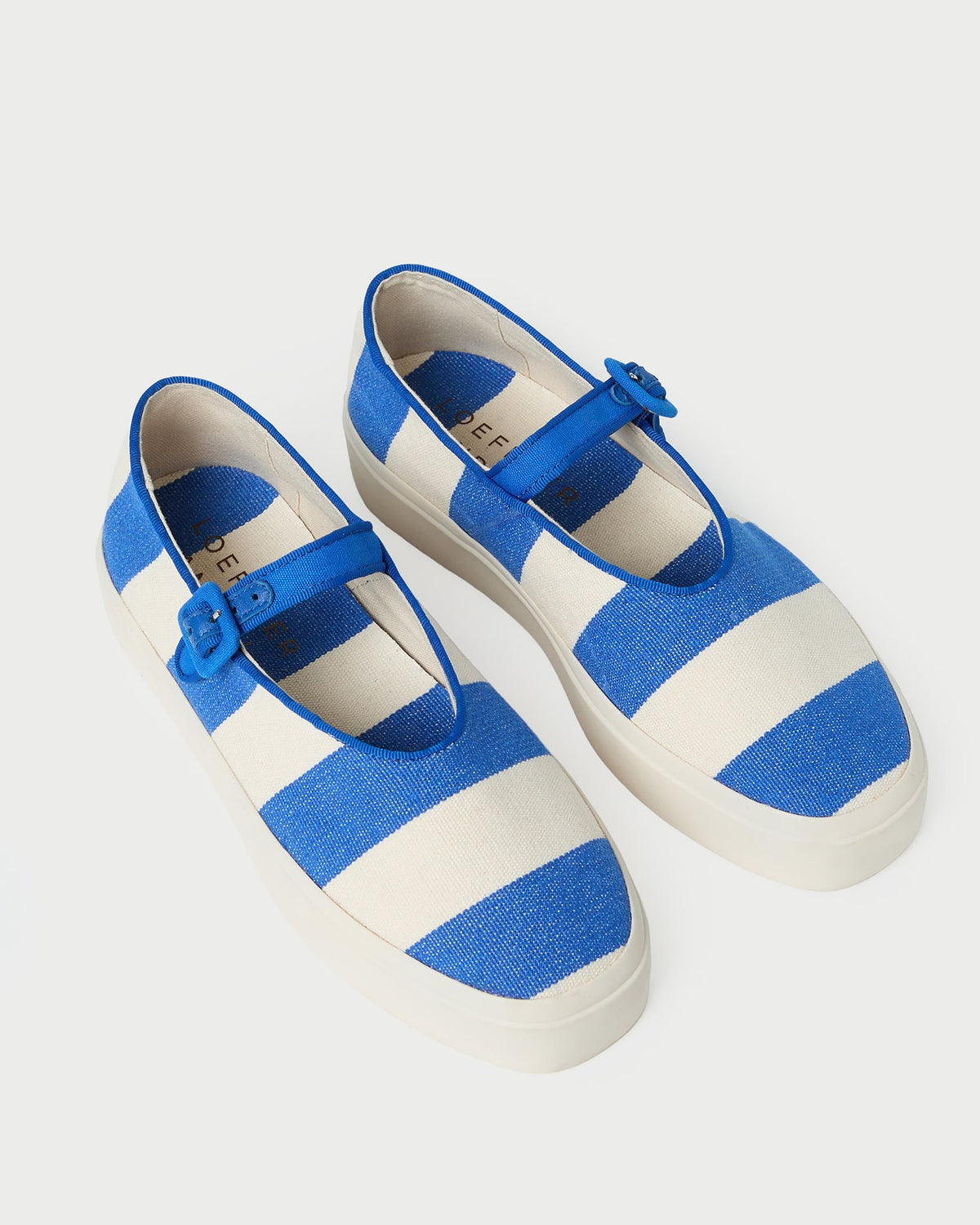 Cooper Blue Striped Mary Jane Sneaker