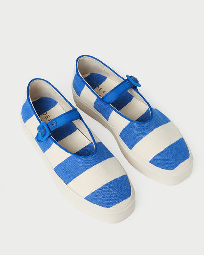 Cooper Blue Striped Mary Jane Sneaker