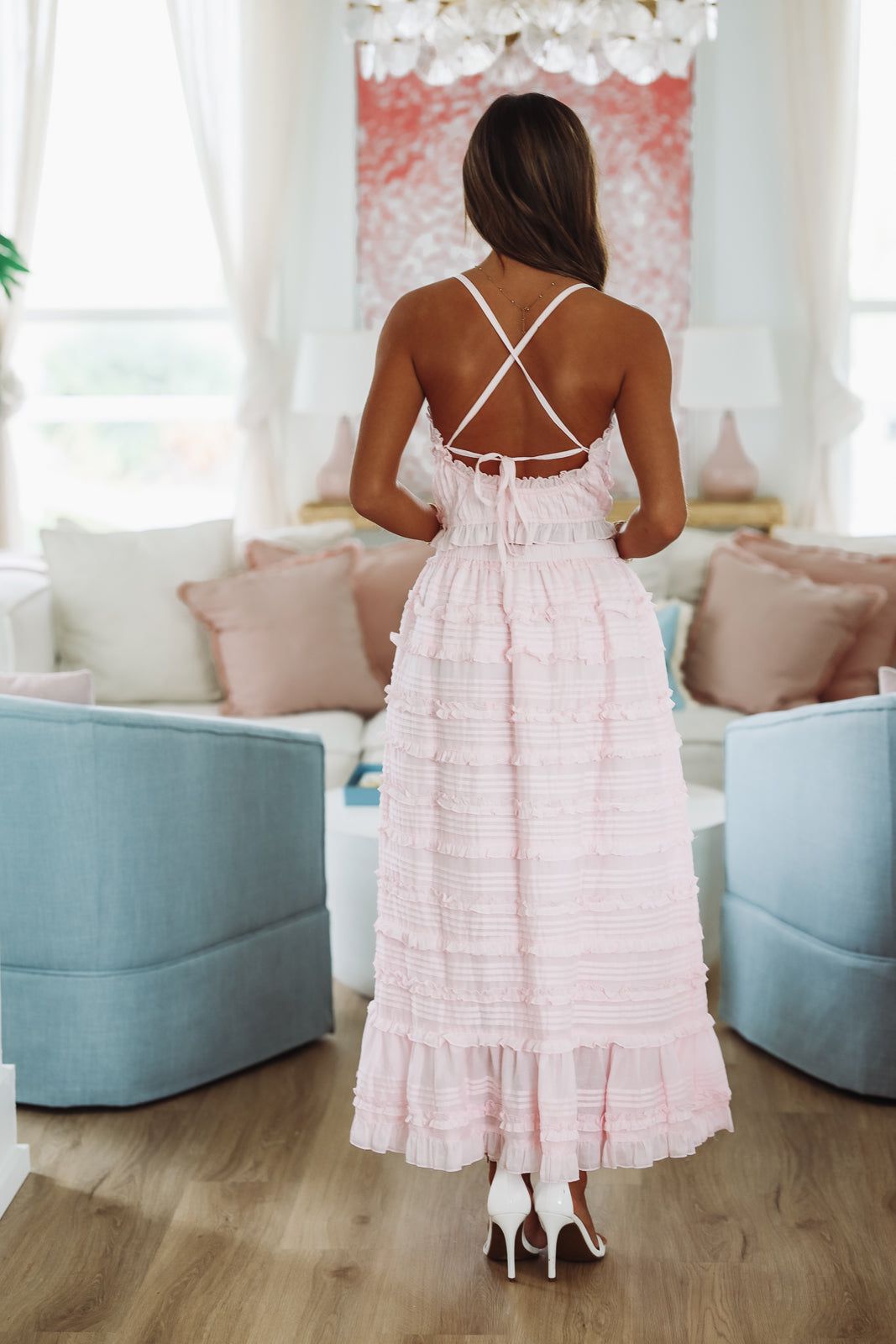 Lili Top and Maxi Skirt Set by Amy Jane London - Pink