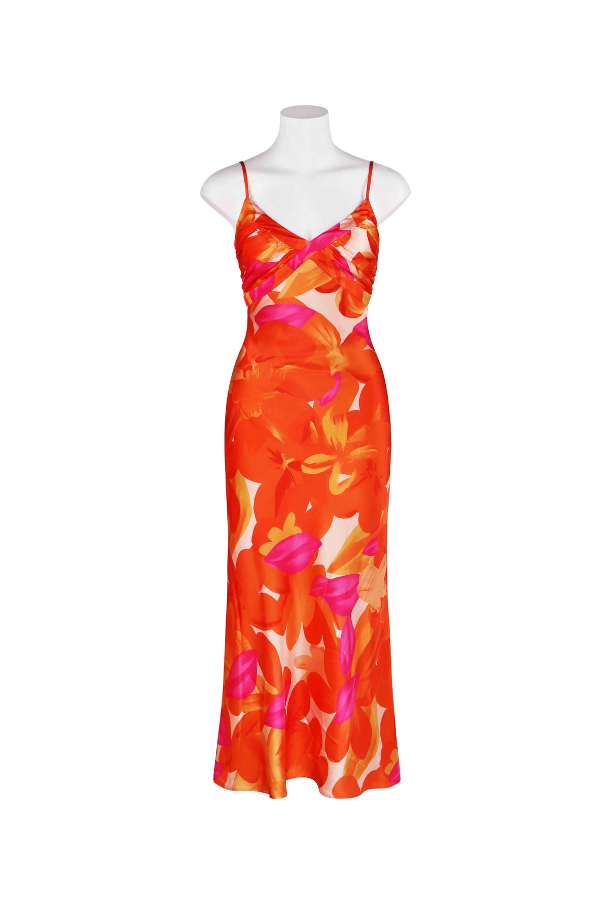 Luna Classic Satin Midi Dress